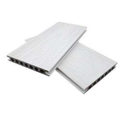 ISO9001 Terras Co Extrusie Composiet Terrasplanken Wit Hout Kunststof WPC