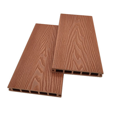 3D reliëf houtnerf WPC-terrasplanken Patio antislip buitenvloeren