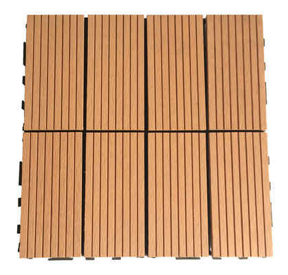Tuinbalkon Houten kunststof composiet WPC-vloertegels voor terras 12ft