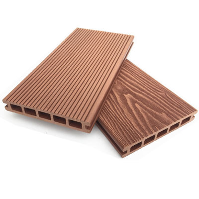 3D Terras Veranda Teak Composiet Terrasplanken Hout Kunststof Composiet Lamellenvloeren