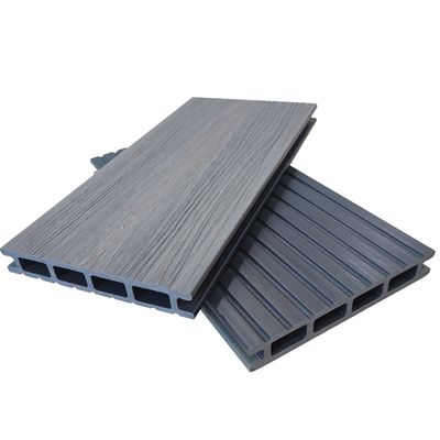 Natuurlijke houten schoonheid met plastic duurzaamheid in WPC-co-extrusie-terrasplanken 21 * 145 mm
