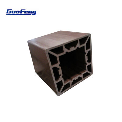 Afgedekte composiet hek 200 * 200 mm gerecycleerde WPC hekpaal