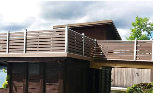 8FT hoge WPC-schermen anti-warp voor de grens van de schoolcampus