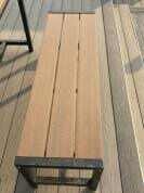 Hot-Selling WPC-tuinmeubelen - Commerciële buitentafel met bijpassende bank