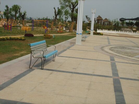 Buitenpark buiten Openbare tuin Patio WPC Houten latten Rugloze zitbank