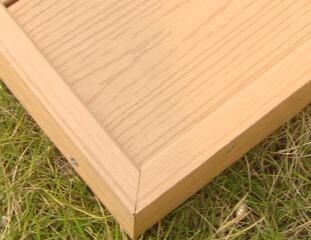Moderne WPC-plint/kantenverlijming Hout Kunststof Composietmateriaal voor buiten Composiet WPC-wandbekleding Bekleding
