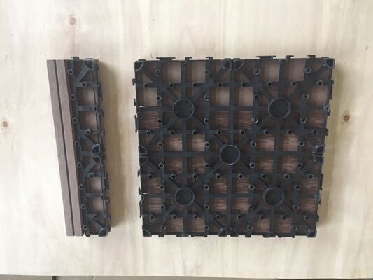 Home Outdoor WPC-terrastegels 30x30CM Duurzame doe-het-zelfvloeren met natuurlijke houtlook