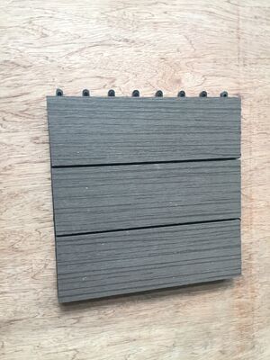 Home Outdoor WPC-terrastegels 30x30CM Duurzame doe-het-zelfvloeren met natuurlijke houtlook