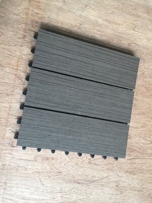 Home Outdoor WPC-terrastegels 30x30CM Duurzame doe-het-zelfvloeren met natuurlijke houtlook