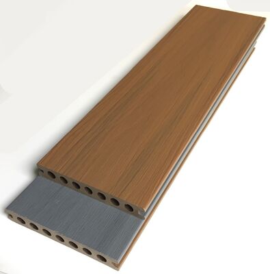 Gratis monster Antislip waterdicht UV-bestendig Teak Kleur 140 * 23 mm Composiet terrasplanken Vloeren buiten co-extrusie WPC terrasplanken