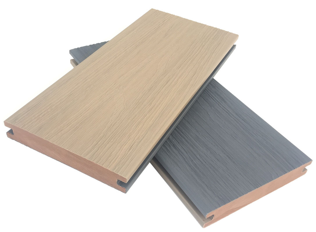 138x23 WPC-terrasplanken met dubbele kleur Composiet co-extrusievloerhout voor terras