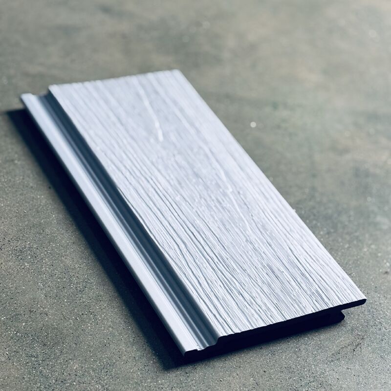 Blauw-zilver metallic WPC-paneel: samensmelting van oceaanritme en moderne technologie