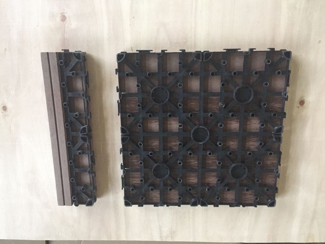 Home Outdoor WPC-terrastegels 30x30CM Duurzame doe-het-zelfvloeren met natuurlijke houtlook