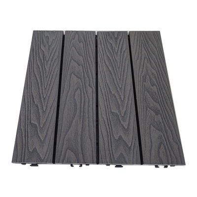 Chocoladedak WPC-tegels 300 * 300 mm Anti-UV DIY hout-kunststof composiet terrasplanken